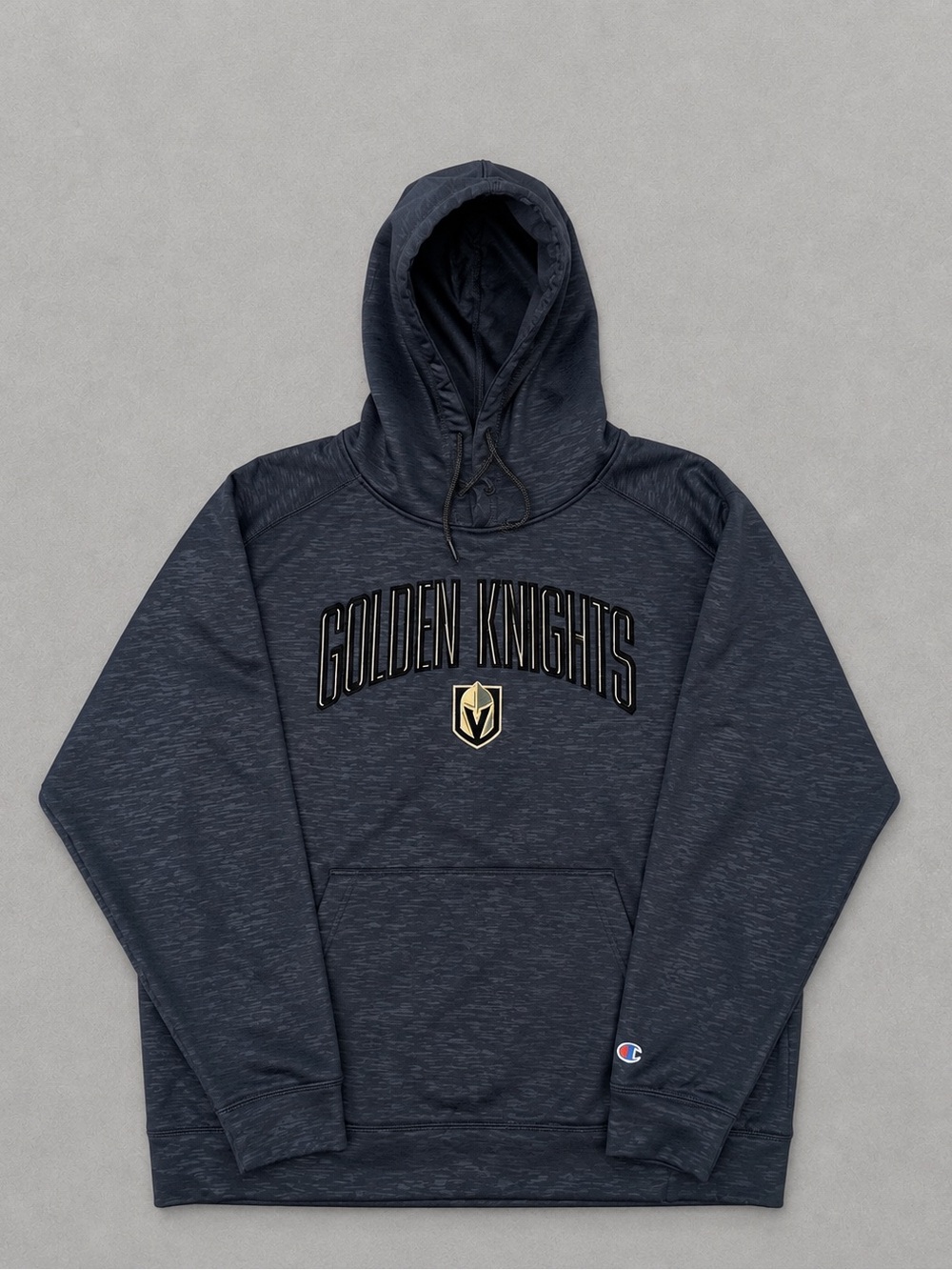 Champion Vegas Golden Knights NHL Hockey Charcoal Heather Pullover Hoodie Size L